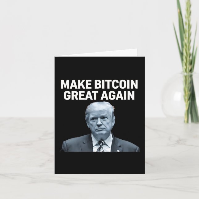 Tarjeta Hacer a Bitcoin grande de nuevo cómico Criptico de (Anverso)