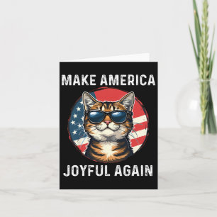 Tarjeta Hacer a Estados Unidos feliz de nuevo a la dama de