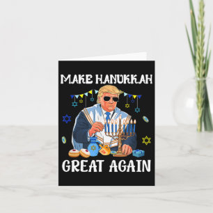 Tarjeta Hacer a Hanukkah grande de nuevo Trump judío fasti