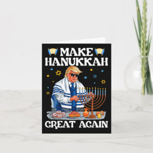 Tarjeta Hacer a Hanukkah grande de nuevo Trump judío fasti