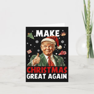 Tarjeta Hacer a los Navidades grandes de nuevo Santa Funny