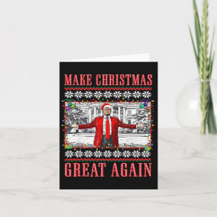 Tarjeta Hacer a los Navidades grandes de nuevo Santa Funny