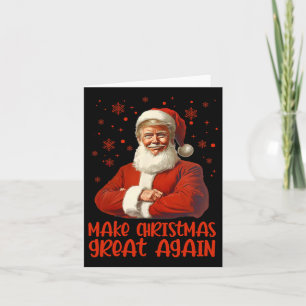 Tarjeta Hacer a los Navidades grandes de nuevo Santa Funny