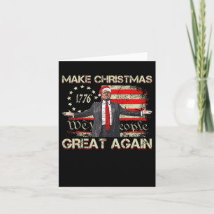 Tarjeta Hacer a los Navidades grandes de nuevo Santa Trump