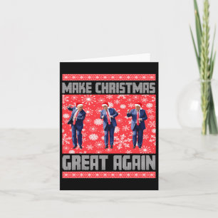 Tarjeta Hacer a los Navidades grandes de nuevo Santa Trump