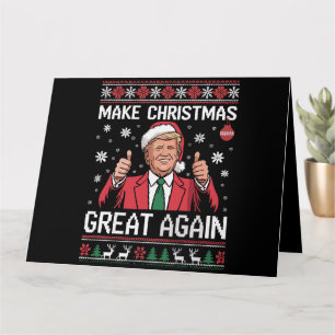 Tarjeta Hacer a los Navidades grandes de nuevo Trump pijam