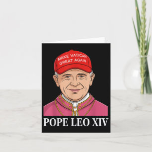 Tarjeta Hacer al Vaticano Grande De Nuevo Papa León Xiv Fu