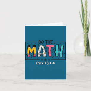 Tarjeta Hacer Camiseta Matemáticas 67 Profesor de Matemáti