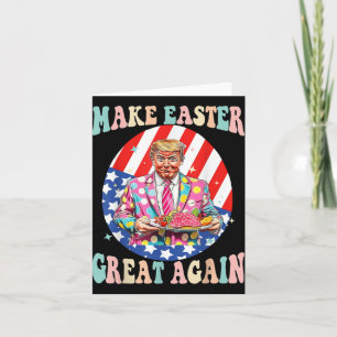Tarjeta Hacer de la Pascua una vez más divertida a Trump