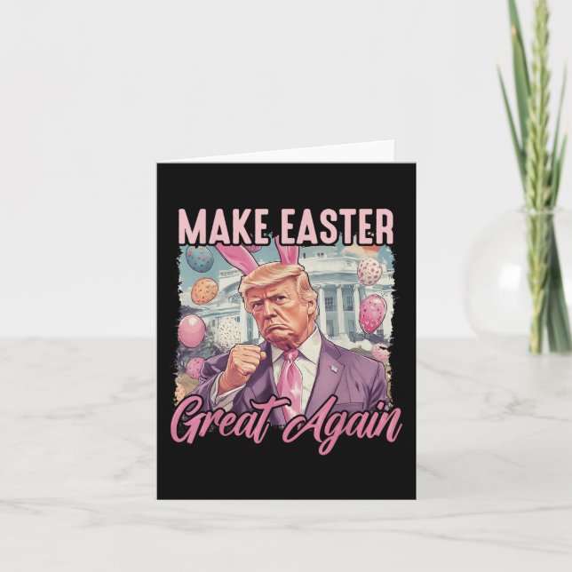 Tarjeta Hacer de la Pascua una vez más divertida a Trump B (Anverso)