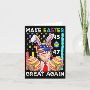 Tarjeta Hacer de la Pascua una vez más divertida Trump Bun