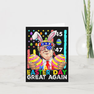 Tarjeta Hacer de la Pascua una vez más divertida Trump Bun