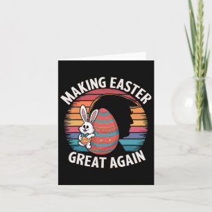 Tarjeta Hacer de la Pascua una vez más divertida Trump Bun