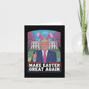 Tarjeta Hacer de la Pascua una vez más divertida Trump Bun