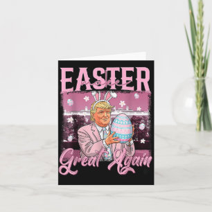 Tarjeta Hacer de la Pascua una vez más divertida Trump Bun