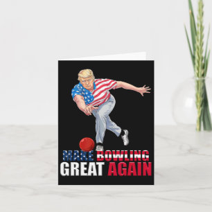 Tarjeta Hacer el Bowling genial de nuevo, divertido bolich