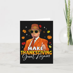Tarjeta Hacer el Día de Acción de Gracias grande de nuevo