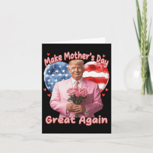 Tarjeta Hacer el Día de la Madre grande de nuevo Trump, la