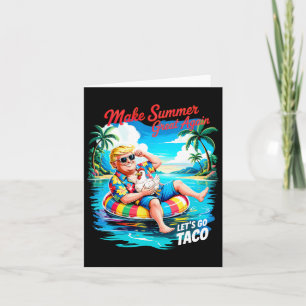 Tarjeta Hacer el verano grande de nuevo divertido presiden