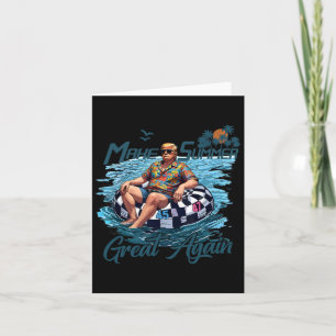 Tarjeta Hacer el verano grande de nuevo Trump Vacaciones e