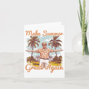 Tarjeta Hacer el verano grande otra vez vacaciones en la p