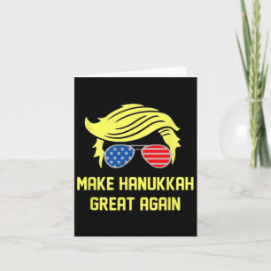 Tarjeta Hacer grande a Hanukkah de nuevo Trump 47 Hanukkah