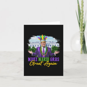Tarjeta Hacer grande al Mardi Gras otra vez divertido a Tr