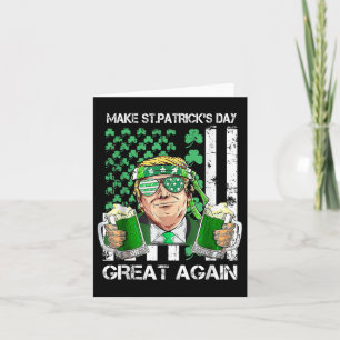Tarjeta Hacer grande de nuevo el Día de San Patricio, dive