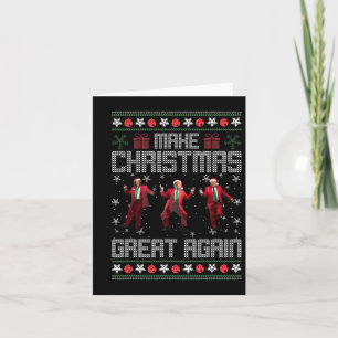 Tarjeta Hacer grandes Navidades de nuevo divertido baile d