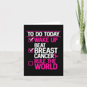 Tarjeta Hacer Hoy Vencer A La Regla Del Cáncer De Mama En