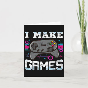 Tarjeta Hacer juegos para regalo para desarrolladores de v