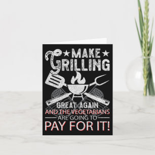 Tarjeta Hacer la parrilla grande de nuevo Trump Bbq Pit Ma