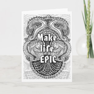 Tarjeta Hacer la vida épica - Cita positiva