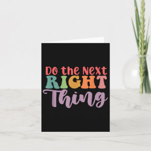 Tarjeta Hacer Lo Siguiente A La Derecha Motivación Diaria 