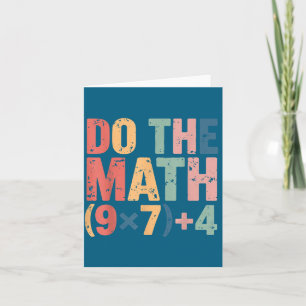 Tarjeta Hacer Matemáticas de Camiseta 67 Meme Seis Siete