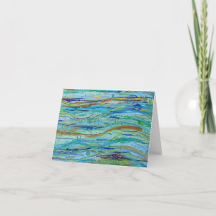 Tarjeta Hacer olas en blanco Notecard