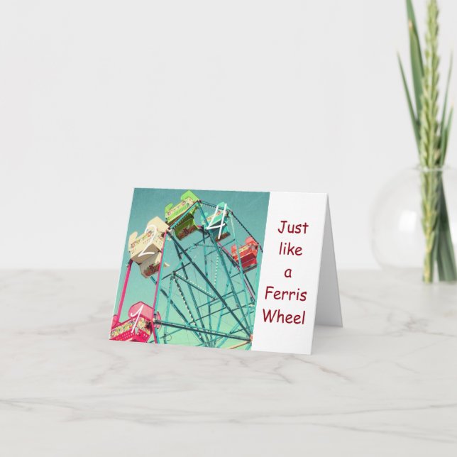 TARJETA ***** HACER QUE CADA DÍA VALGA LA PENA VIVIR (Anverso)