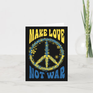 Tarjeta Hacer que el amor no apoye la guerra a Ucrania