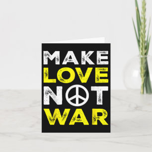 Tarjeta Hacer que el amor no la guerra la paz el apoyo pac