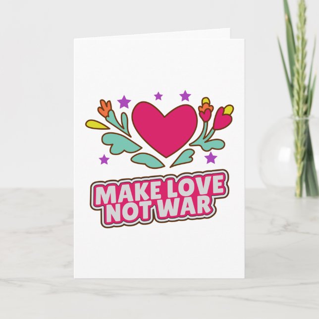 Tarjeta Hacer que el amor no sea la guerra (Anverso)