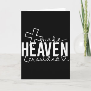 Tarjeta Hacer que el cielo esté abarrotado Cruz Fe cristia