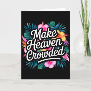 Tarjeta Hacer que el cielo esté abarrotado Divertido y cri