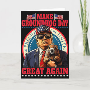 Tarjeta Hacer que el Día de la Marmota sea genial de nuevo