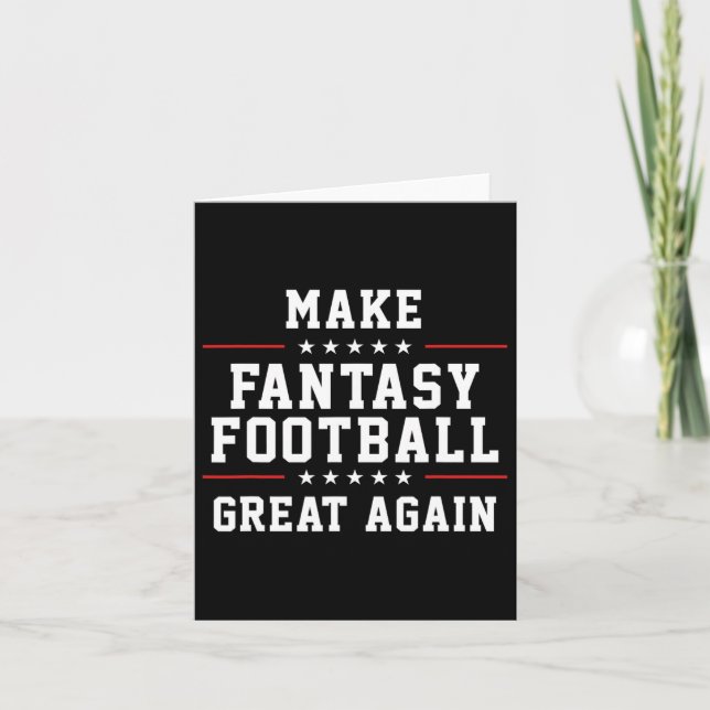 Tarjeta Hacer que el fútbol fantasmal vuelva a ser grande (Anverso)