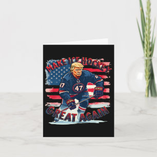 Tarjeta Hacer que el hockey sobre hielo sea genial de nuev