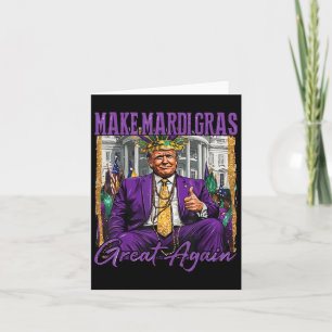Tarjeta Hacer que el Mardi Gras vuelva a ser grande el mar