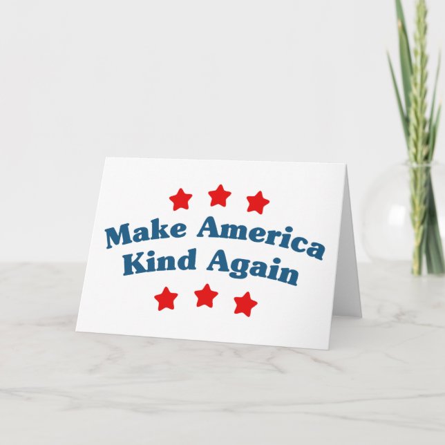 Tarjeta Hacer que Estados Unidos vuelva a ser amable (Anverso)