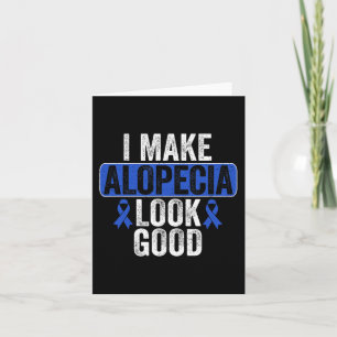 Tarjeta Hacer que la alopecia se vea bien Cinta azul de co