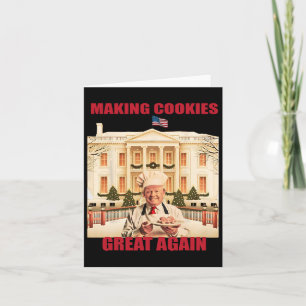 Tarjeta Hacer que la cookie sea grande de nuevo y divertid