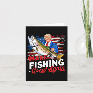 Tarjeta Hacer Que La Pesca Sea Grande Otra Vez Divertida P